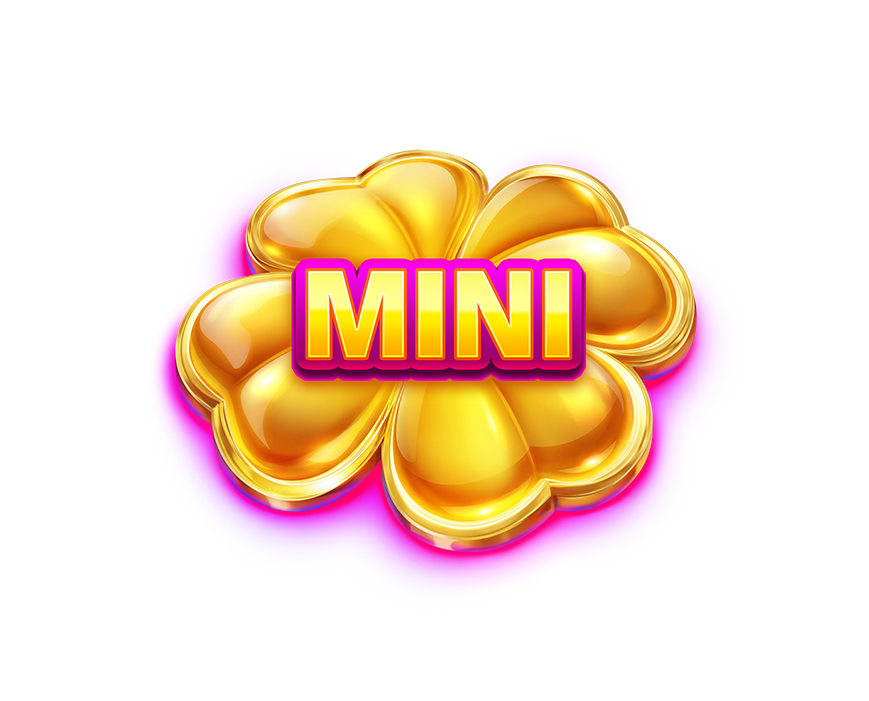 Mini jackpot clover in gold