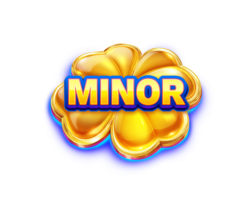 Minor jackpot clover in gold